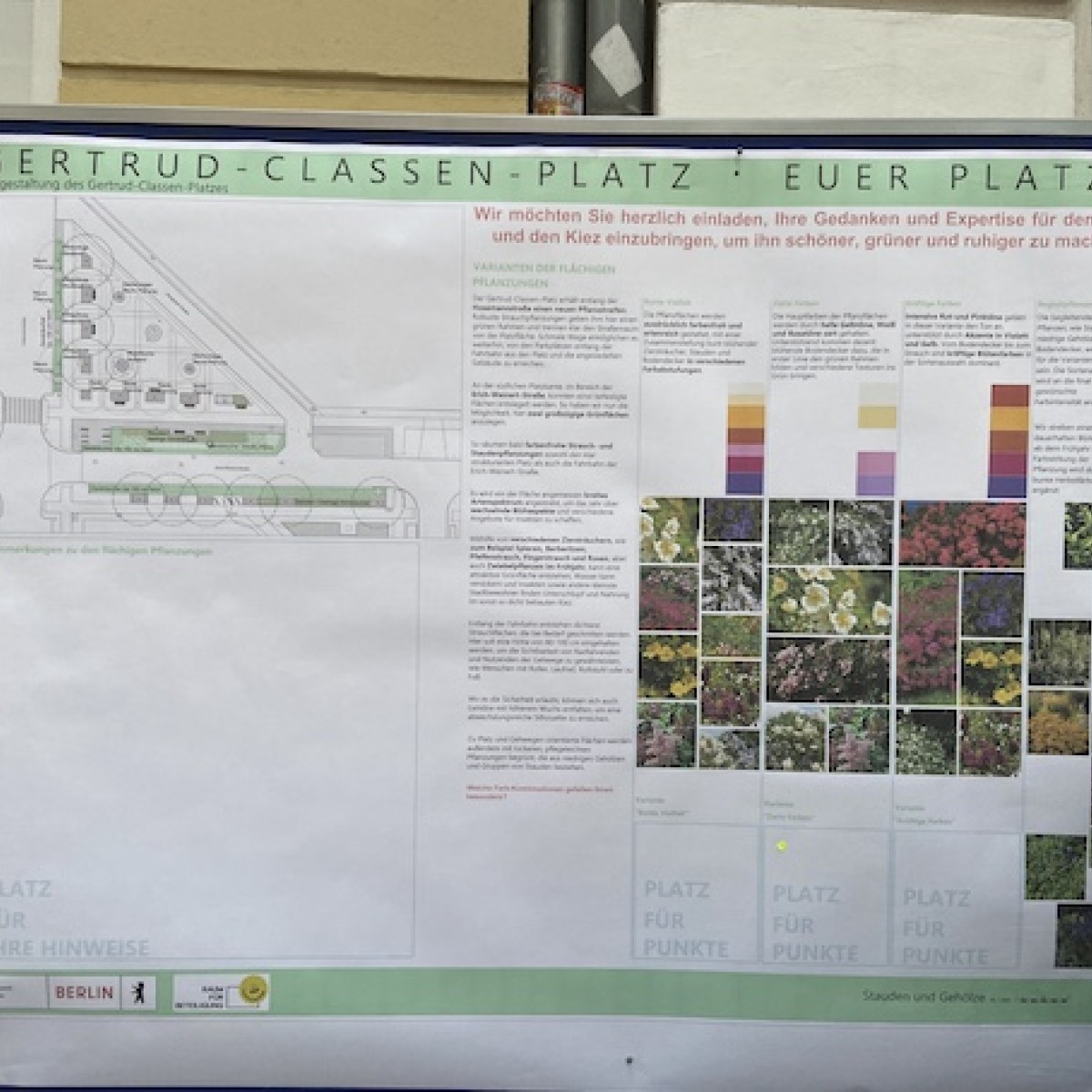 Bürgerbeteiligung zur Umgestaltung des Gertrud-Classen Platz