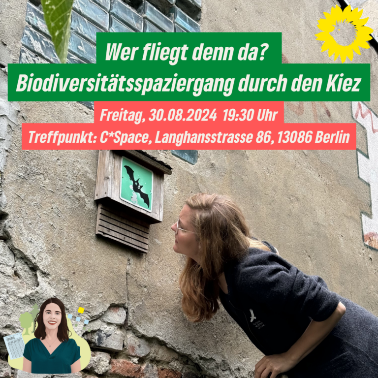 Wer fliegt denn da? Biodiversitätsspaziergang durch den Kiez